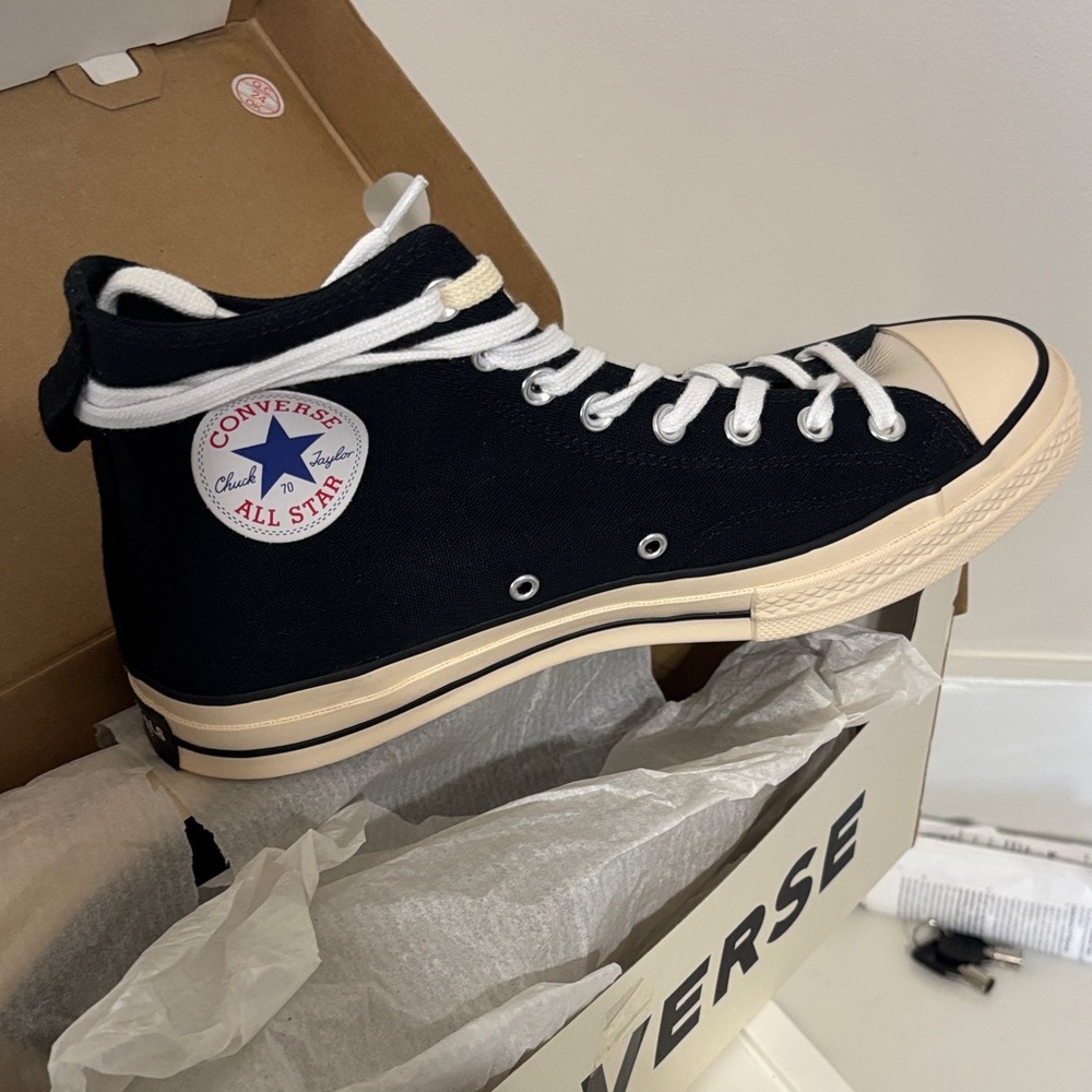 Converse Black and White High-Top Sneakers